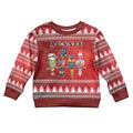 Australian Native Bird Kid Ugly Christmas Sweater Kookaburra Black Cockatoo Rainbow Lorikeet Galah - Aussie Hoodie