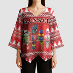 Australian Native Bird Kimono Sleeve Blouse Kookaburra Black Cockatoo Rainbow Lorikeet Galah - Aussie Hoodie