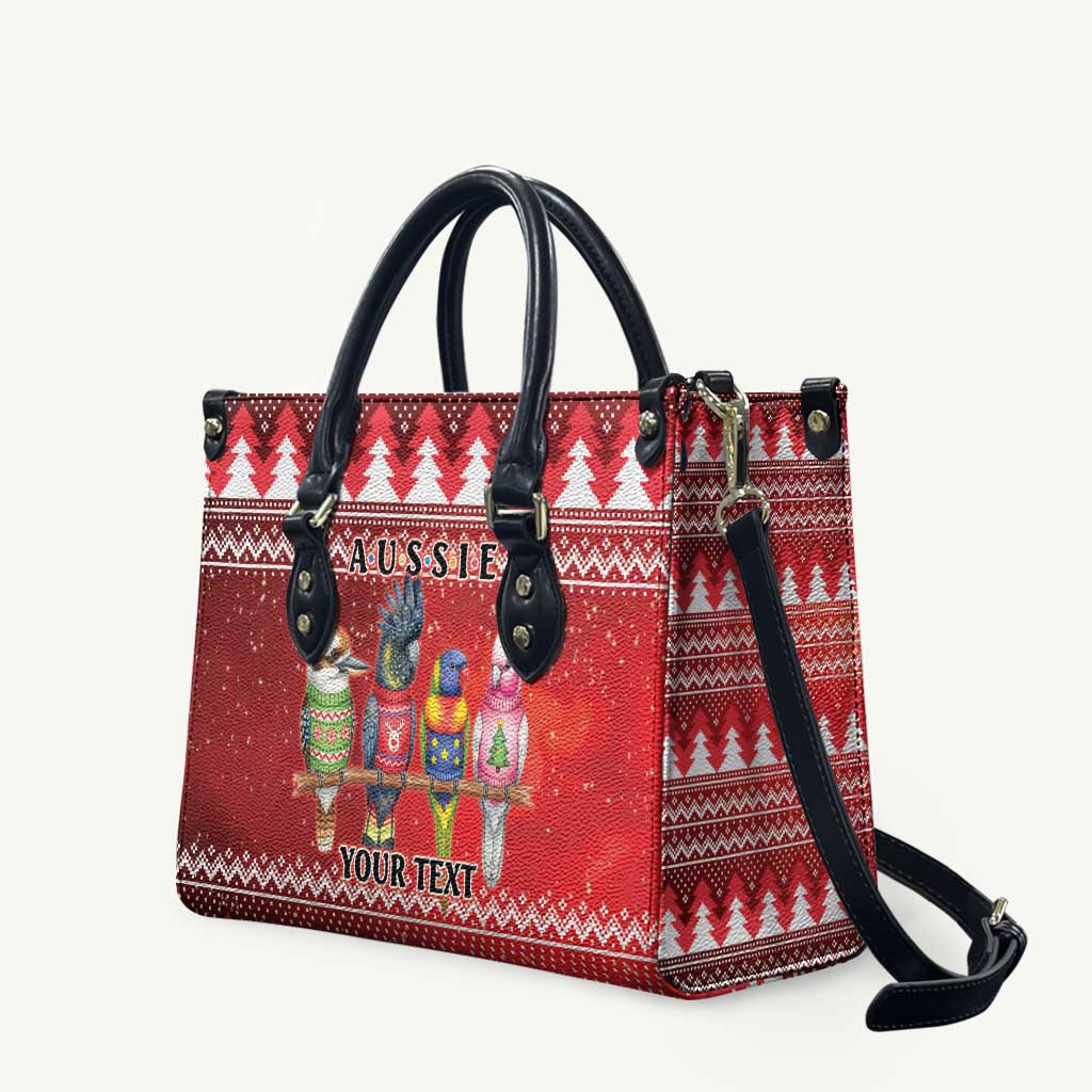 Australian Native Bird Leather Bag Kookaburra Black Cockatoo Rainbow Lorikeet Galah - Aussie Hoodie