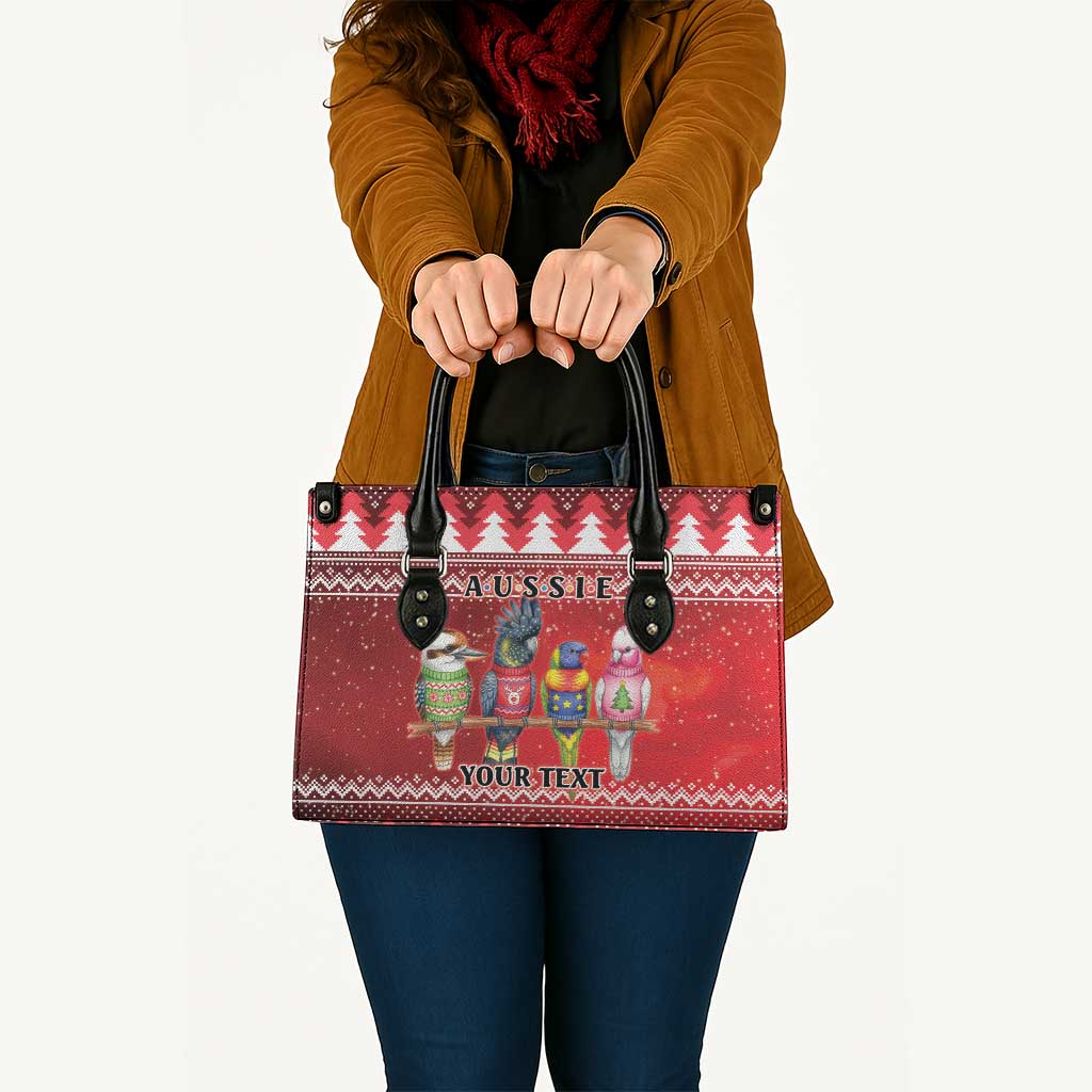 Australian Native Bird Leather Bag Kookaburra Black Cockatoo Rainbow Lorikeet Galah - Aussie Hoodie