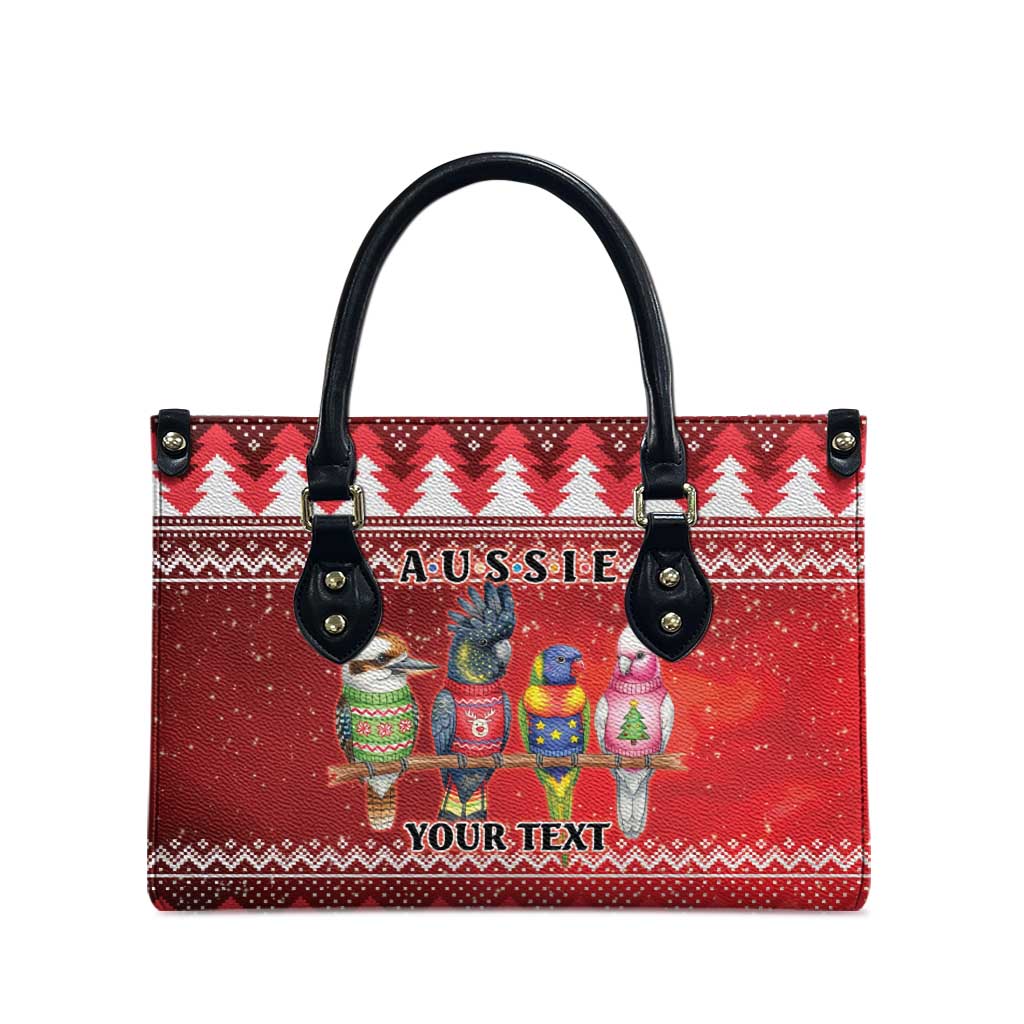 Australian Native Bird Leather Bag Kookaburra Black Cockatoo Rainbow Lorikeet Galah - Aussie Hoodie