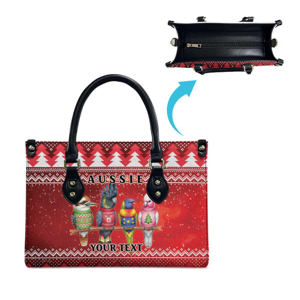 Australian Native Bird Leather Bag Kookaburra Black Cockatoo Rainbow Lorikeet Galah - Aussie Hoodie