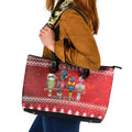 Australian Native Bird Leather Tote Bag Kookaburra Black Cockatoo Rainbow Lorikeet Galah - Aussie Hoodie