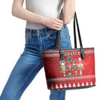 Australian Native Bird Leather Tote Bag Kookaburra Black Cockatoo Rainbow Lorikeet Galah - Aussie Hoodie