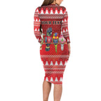 Australian Native Bird Long Sleeve Bodycon Dress Kookaburra Black Cockatoo Rainbow Lorikeet Galah - Aussie Hoodie