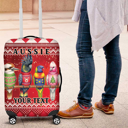 Australian Native Bird Luggage Cover Kookaburra Black Cockatoo Rainbow Lorikeet Galah - Aussie Hoodie