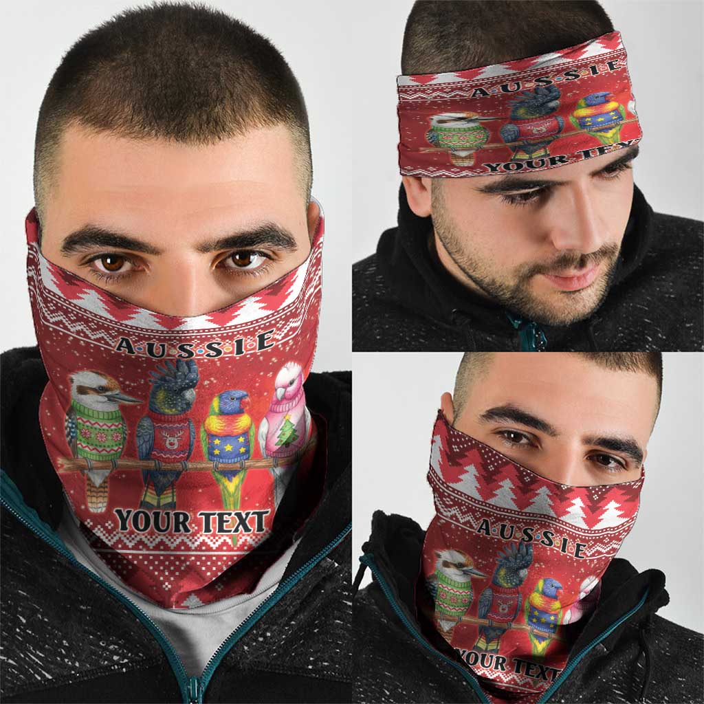 Australian Native Bird Neck Gaiter Kookaburra Black Cockatoo Rainbow Lorikeet Galah - Aussie Hoodie