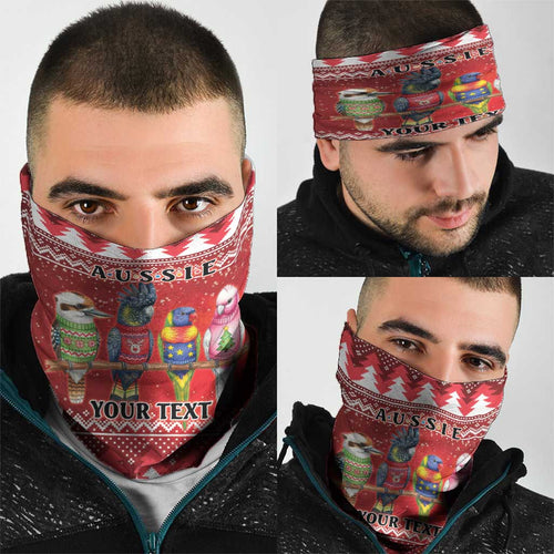 Australian Native Bird Neck Gaiter Kookaburra Black Cockatoo Rainbow Lorikeet Galah - Aussie Hoodie