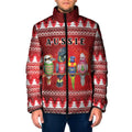 Australian Native Bird Padded Jacket Kookaburra Black Cockatoo Rainbow Lorikeet Galah - Aussie Hoodie