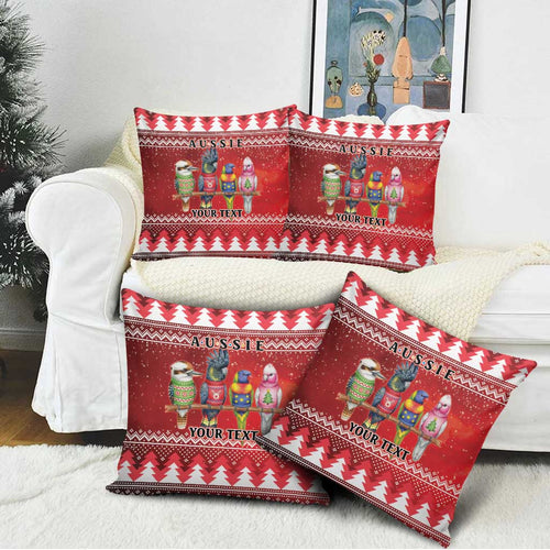 Australian Native Bird Pillow Cover Kookaburra Black Cockatoo Rainbow Lorikeet Galah - Aussie Hoodie
