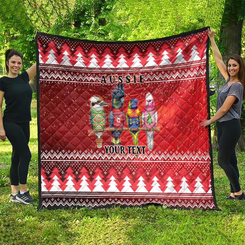 Australian Native Bird Quilt Kookaburra Black Cockatoo Rainbow Lorikeet Galah - Aussie Hoodie