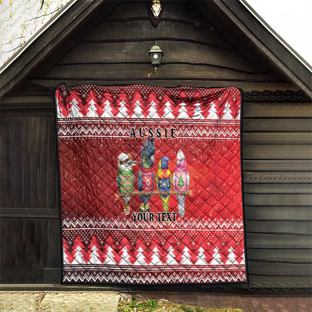 Australian Native Bird Quilt Kookaburra Black Cockatoo Rainbow Lorikeet Galah - Aussie Hoodie