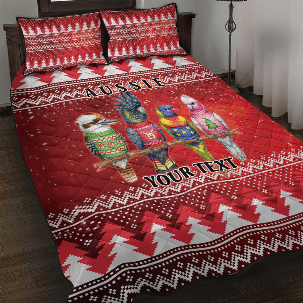Australian Native Bird Quilt Bed Set Kookaburra Black Cockatoo Rainbow Lorikeet Galah - Aussie Hoodie