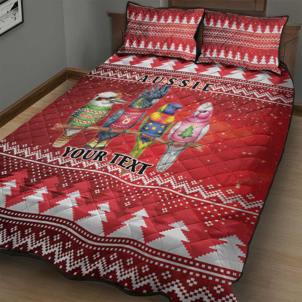 Australian Native Bird Quilt Bed Set Kookaburra Black Cockatoo Rainbow Lorikeet Galah - Aussie Hoodie