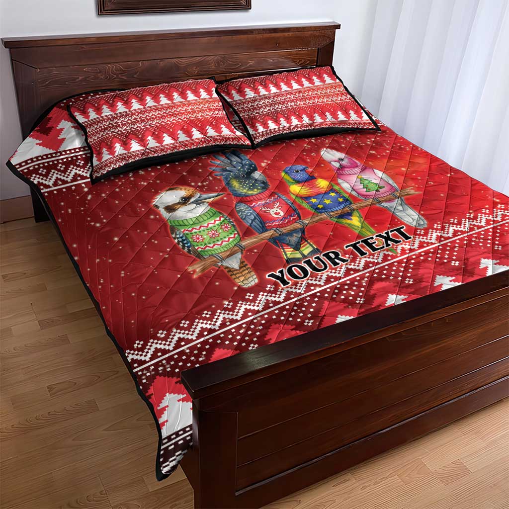 Australian Native Bird Quilt Bed Set Kookaburra Black Cockatoo Rainbow Lorikeet Galah - Aussie Hoodie