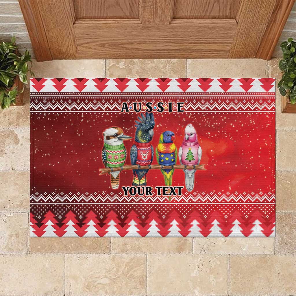 Australian Native Bird Rubber Doormat Kookaburra Black Cockatoo Rainbow Lorikeet Galah - Aussie Hoodie