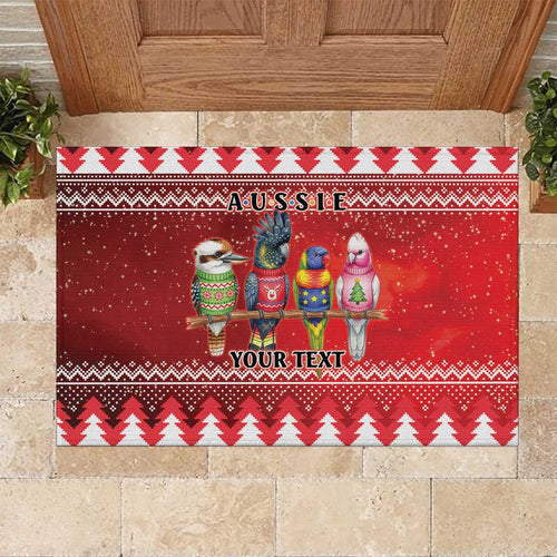 Australian Native Bird Rubber Doormat Kookaburra Black Cockatoo Rainbow Lorikeet Galah - Aussie Hoodie