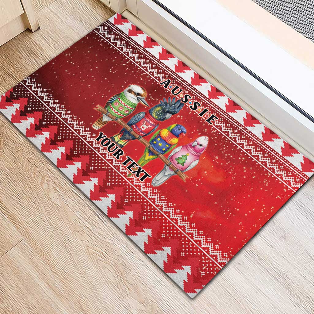Australian Native Bird Rubber Doormat Kookaburra Black Cockatoo Rainbow Lorikeet Galah - Aussie Hoodie