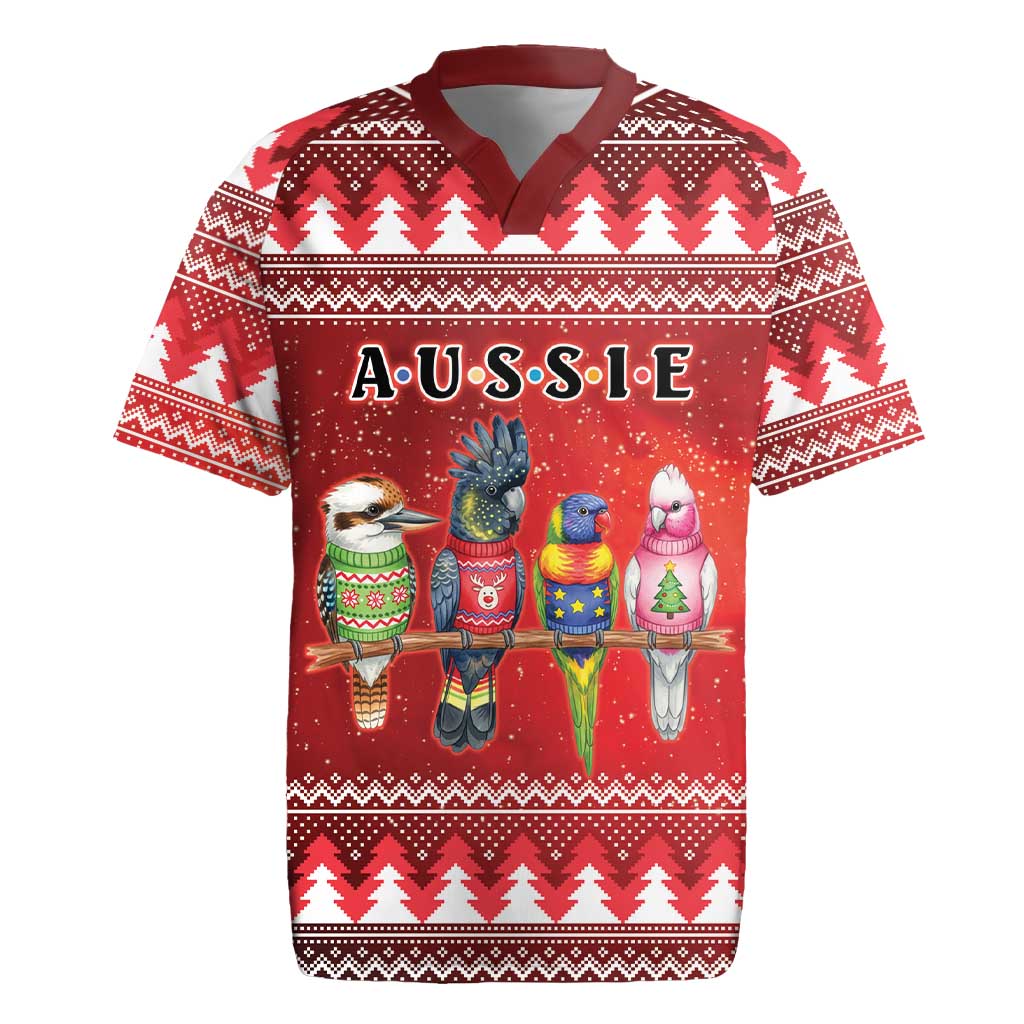 Australian Native Bird Rugby Jersey Kookaburra Black Cockatoo Rainbow Lorikeet Galah - Aussie Hoodie