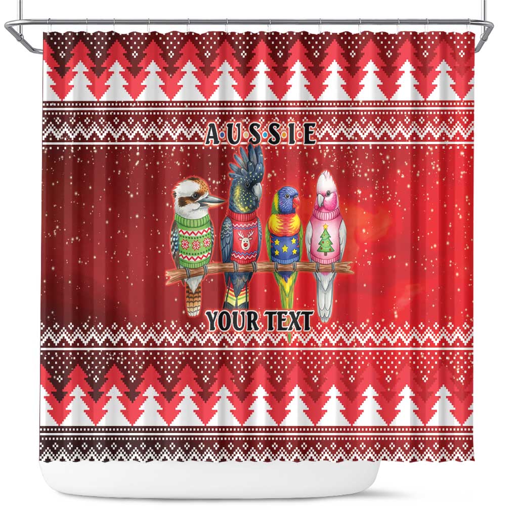 Australian Native Bird Shower Curtain Kookaburra Black Cockatoo Rainbow Lorikeet Galah - Aussie Hoodie