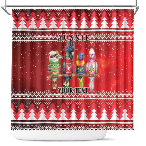 Australian Native Bird Shower Curtain Kookaburra Black Cockatoo Rainbow Lorikeet Galah - Aussie Hoodie