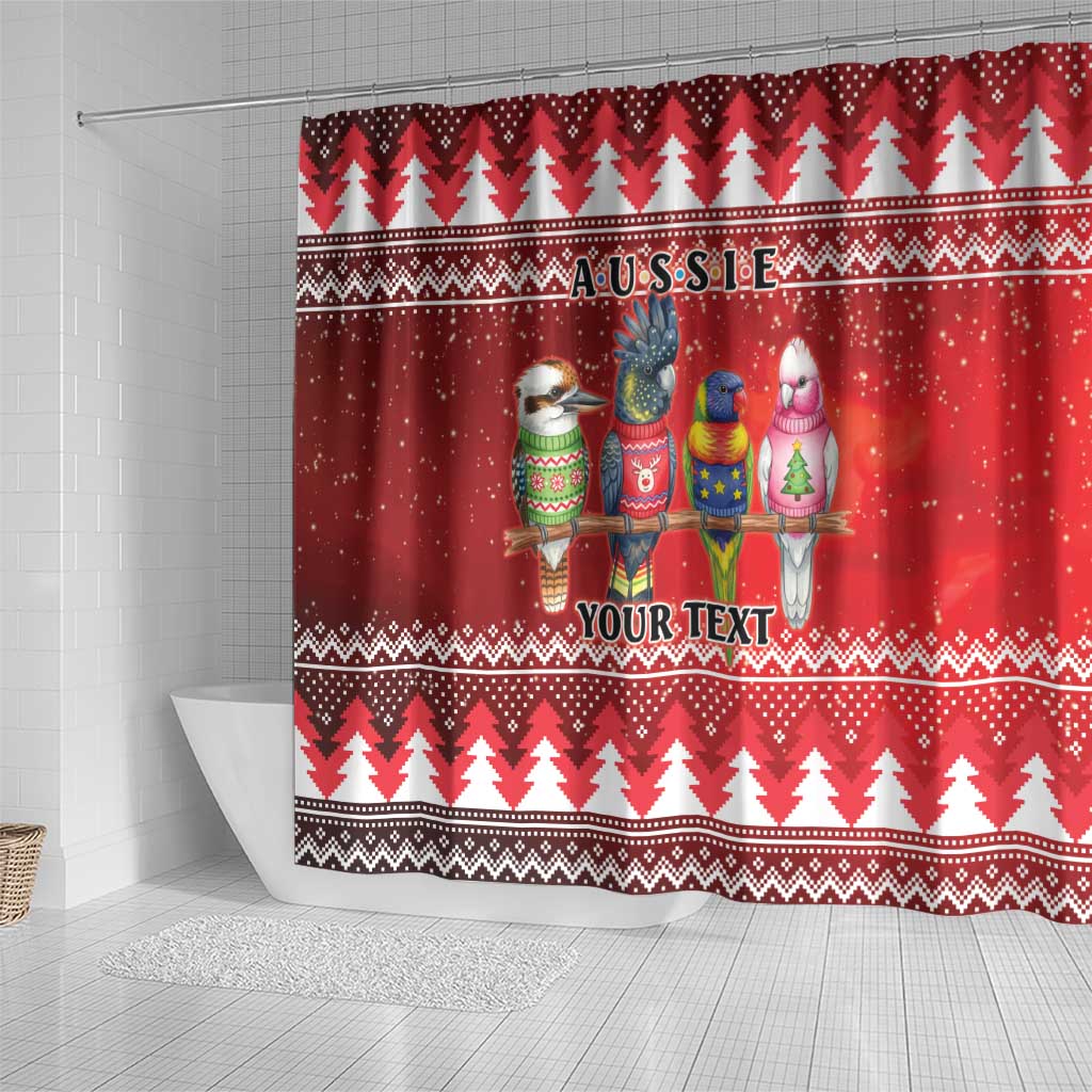 Australian Native Bird Shower Curtain Kookaburra Black Cockatoo Rainbow Lorikeet Galah - Aussie Hoodie