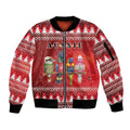 Australian Native Bird Sleeve Zip Bomber Jacket Kookaburra Black Cockatoo Rainbow Lorikeet Galah - Aussie Hoodie
