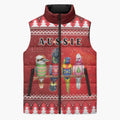 Australian Native Bird Sleeveless Puffer Jacket Kookaburra Black Cockatoo Rainbow Lorikeet Galah - Aussie Hoodie