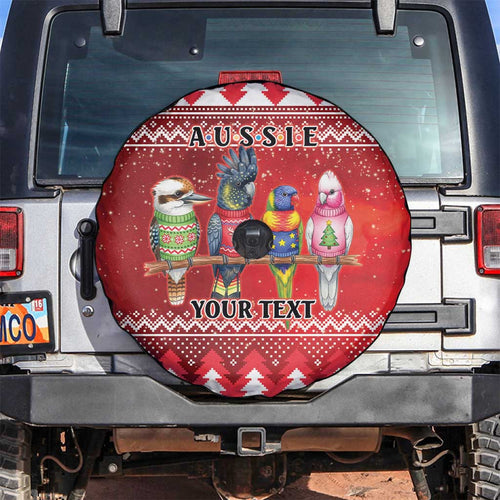 Australian Native Bird Spare Tire Cover Kookaburra Black Cockatoo Rainbow Lorikeet Galah - Aussie Hoodie