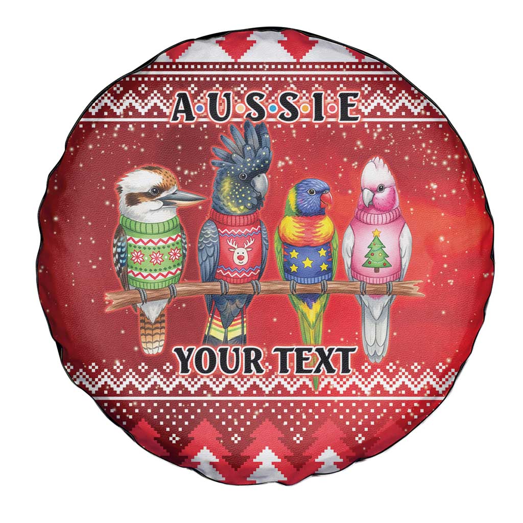 Australian Native Bird Spare Tire Cover Kookaburra Black Cockatoo Rainbow Lorikeet Galah - Aussie Hoodie