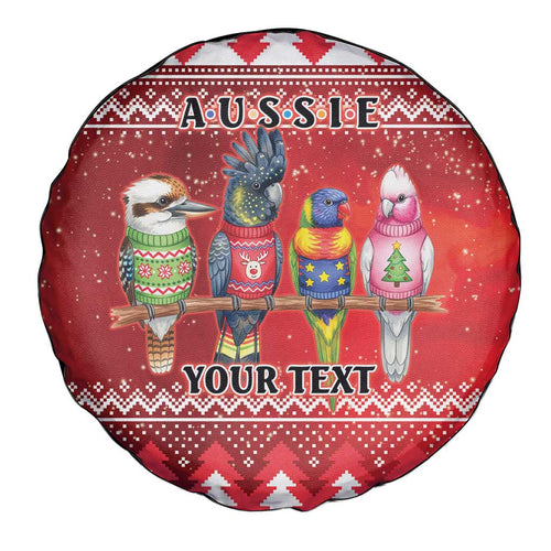 Australian Native Bird Spare Tire Cover Kookaburra Black Cockatoo Rainbow Lorikeet Galah - Aussie Hoodie