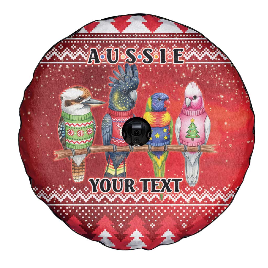 Australian Native Bird Spare Tire Cover Kookaburra Black Cockatoo Rainbow Lorikeet Galah - Aussie Hoodie