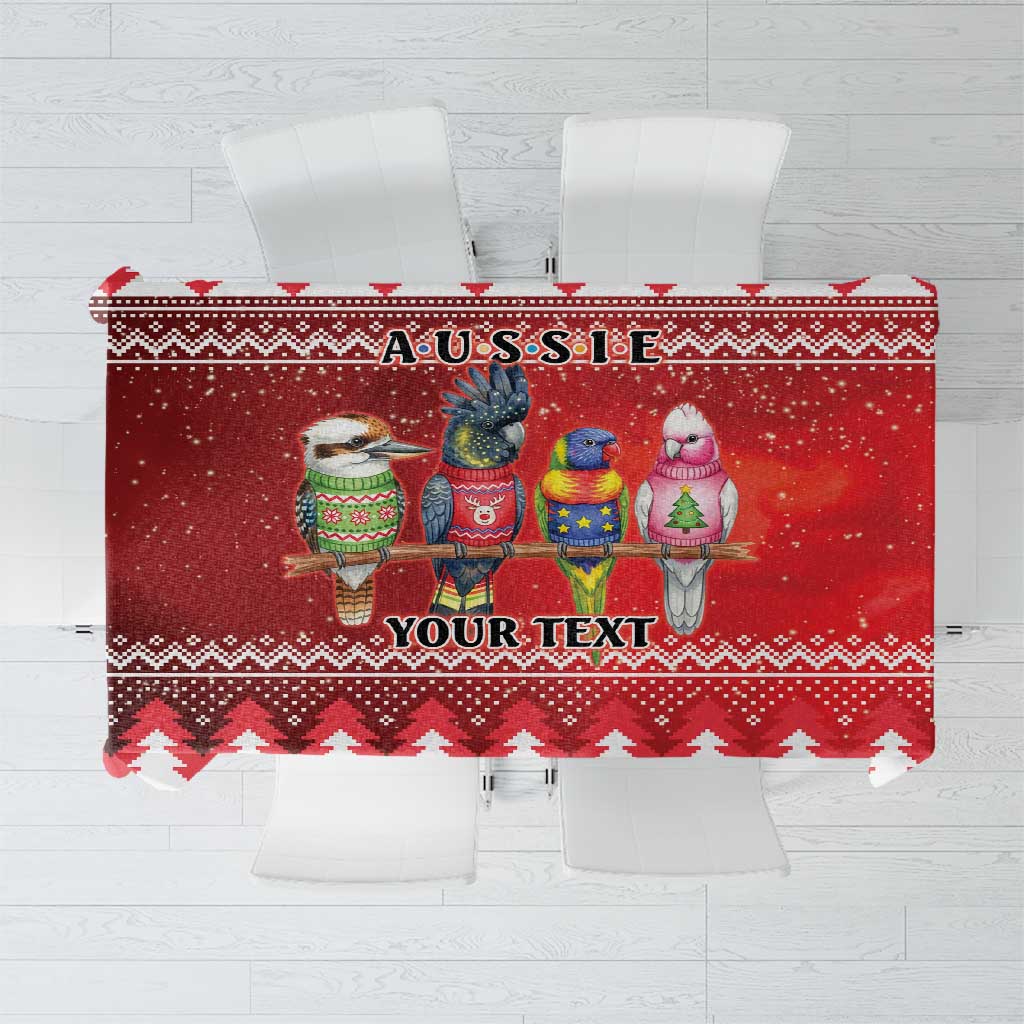 Australian Native Bird Tablecloth Kookaburra Black Cockatoo Rainbow Lorikeet Galah - Aussie Hoodie