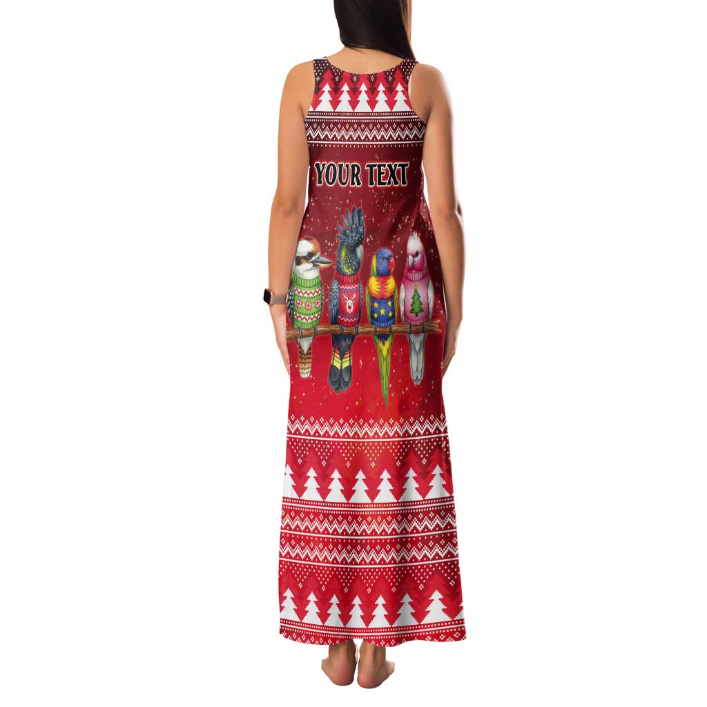 Australian Native Bird Tank Maxi Dress Kookaburra Black Cockatoo Rainbow Lorikeet Galah - Aussie Hoodie