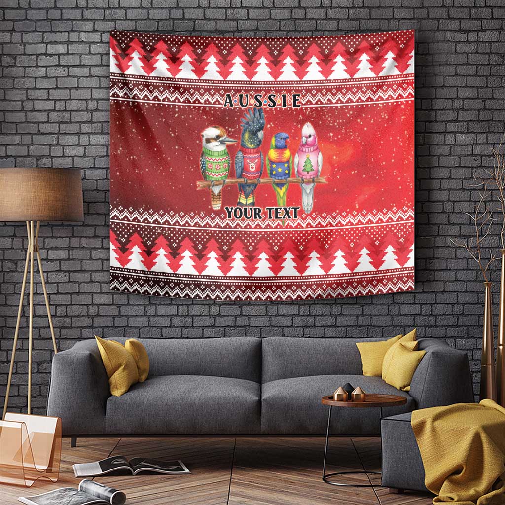 Australian Native Bird Tapestry Kookaburra Black Cockatoo Rainbow Lorikeet Galah - Aussie Hoodie