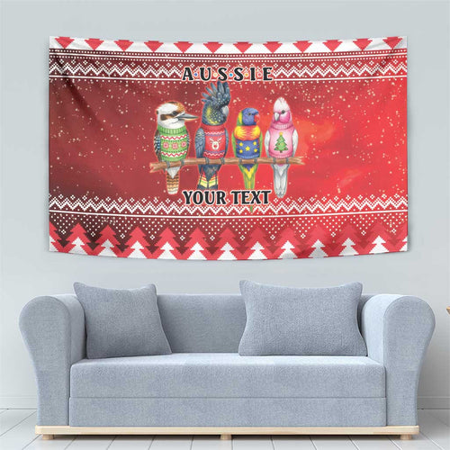 Australian Native Bird Tapestry Kookaburra Black Cockatoo Rainbow Lorikeet Galah - Aussie Hoodie