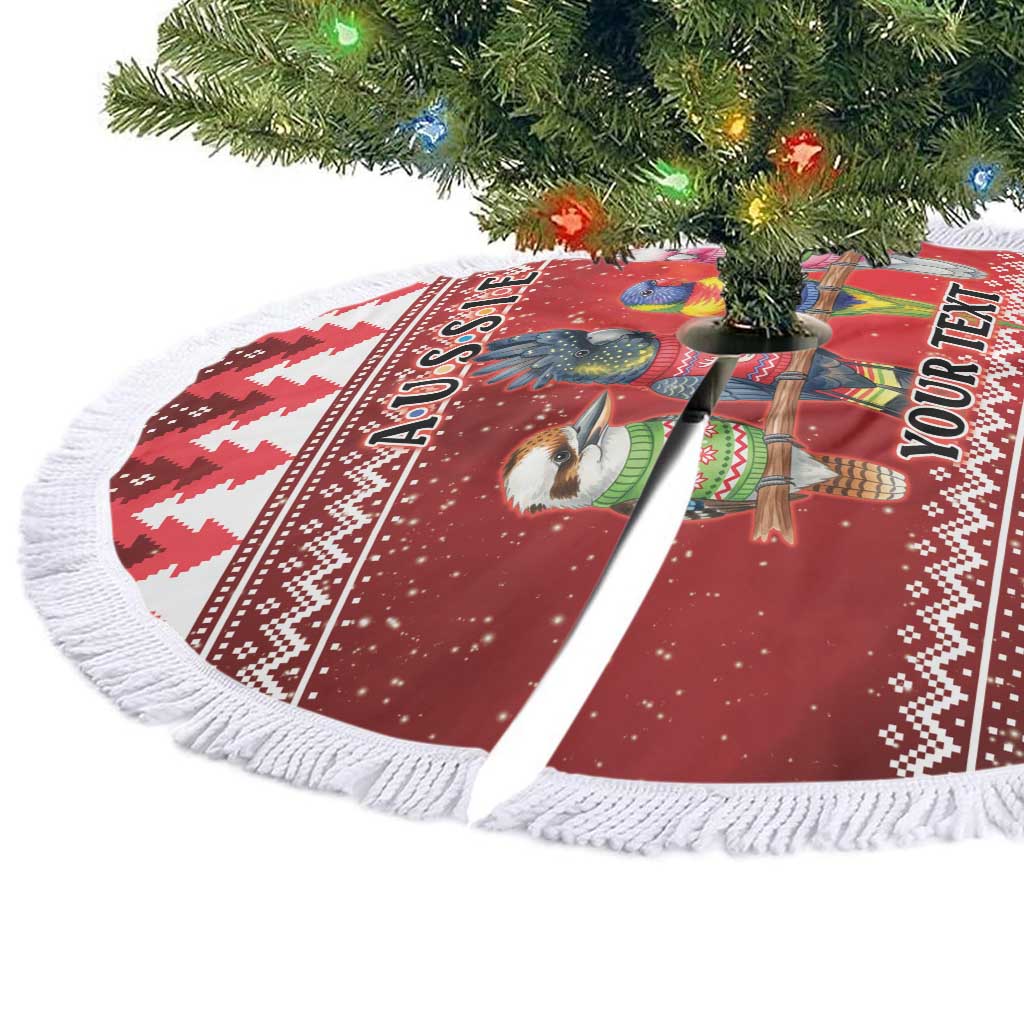 Australian Native Bird Tree Skirt Kookaburra Black Cockatoo Rainbow Lorikeet Galah - Aussie Hoodie