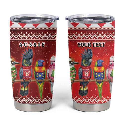 Australian Native Bird Tumbler Cup Kookaburra Black Cockatoo Rainbow Lorikeet Galah - Aussie Hoodie