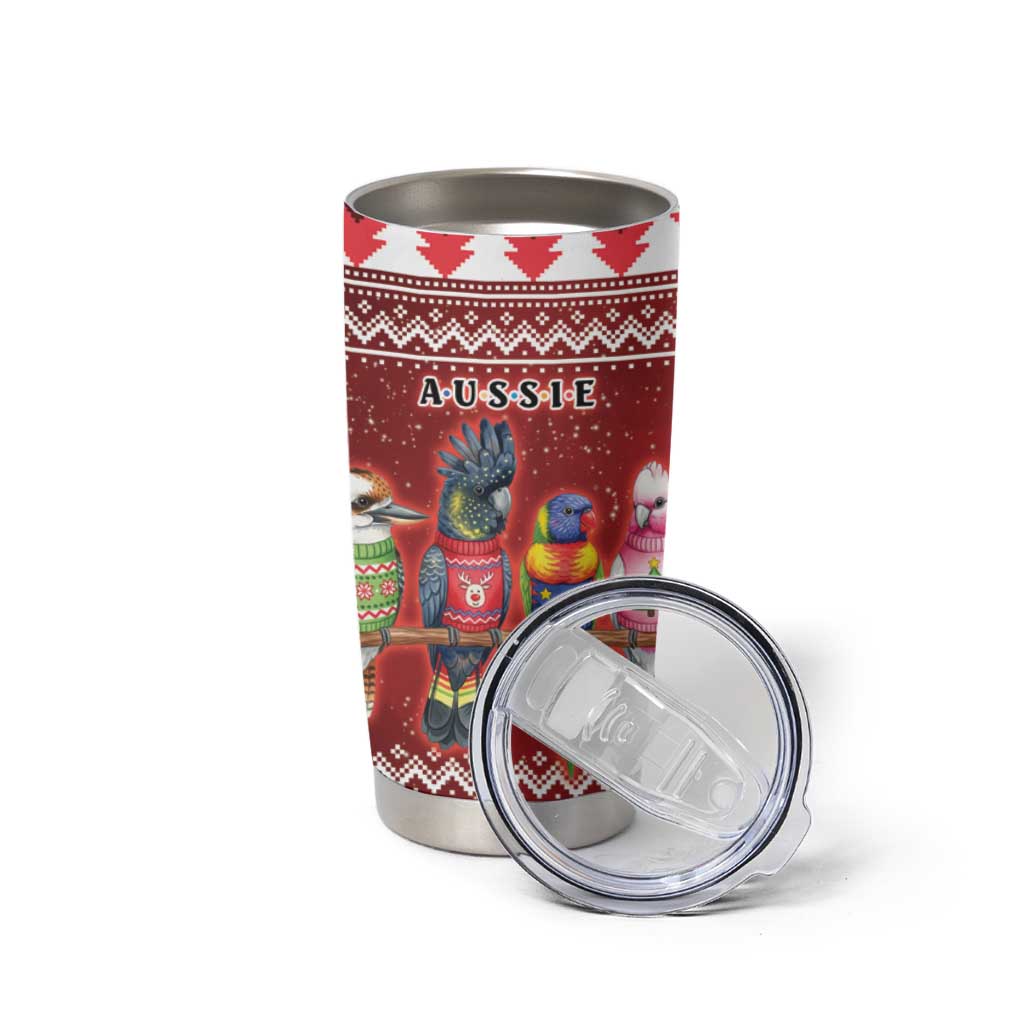 Australian Native Bird Tumbler Cup Kookaburra Black Cockatoo Rainbow Lorikeet Galah - Aussie Hoodie