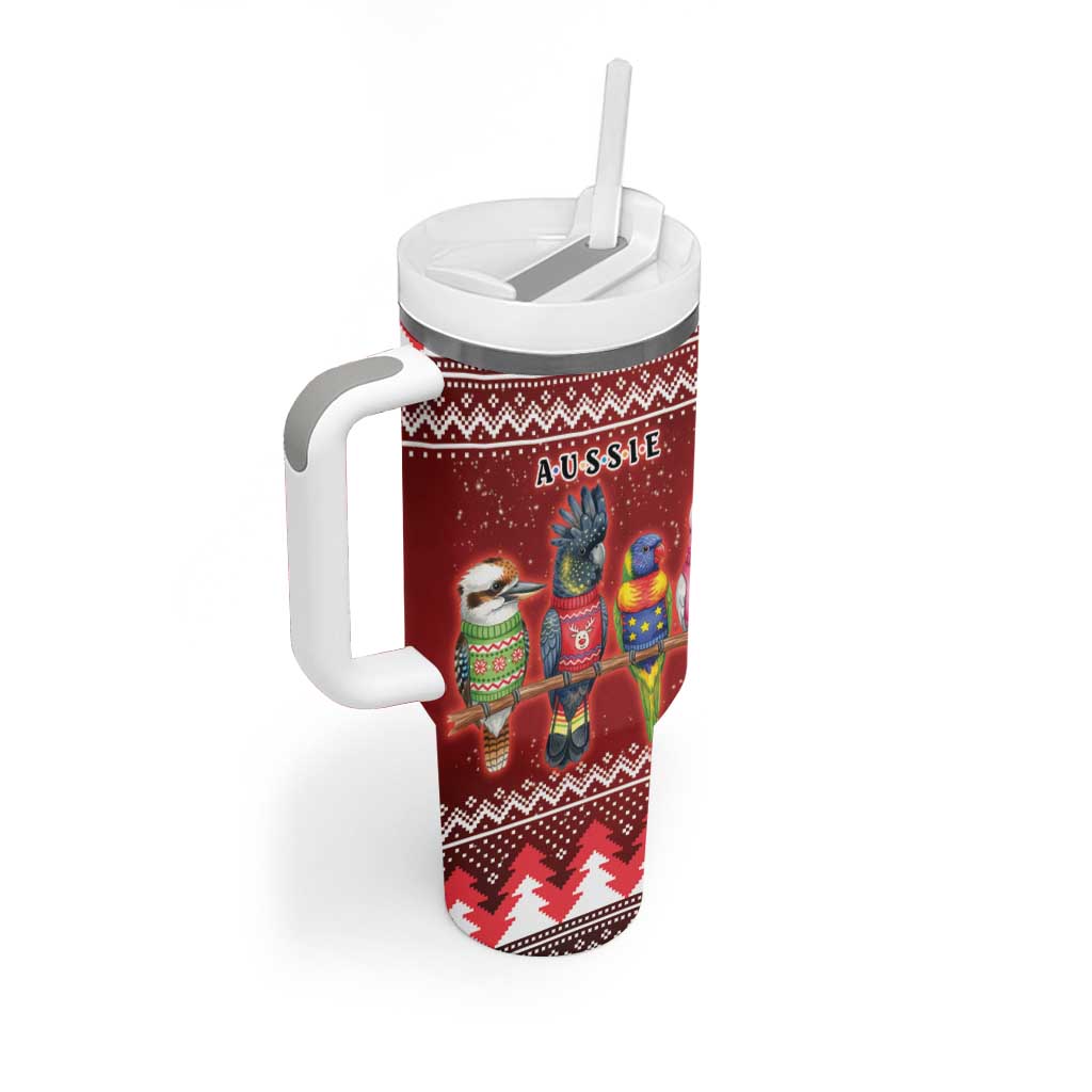 Australian Native Bird Tumbler With Handle Kookaburra Black Cockatoo Rainbow Lorikeet Galah - Aussie Hoodie