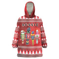 Australian Native Bird Wearable Blanket Hoodie Kookaburra Black Cockatoo Rainbow Lorikeet Galah - Aussie Hoodie