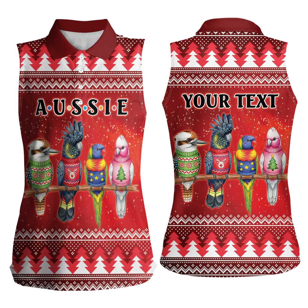 Australian Native Bird Women Sleeveless Polo Shirt Kookaburra Black Cockatoo Rainbow Lorikeet Galah - Aussie Hoodie