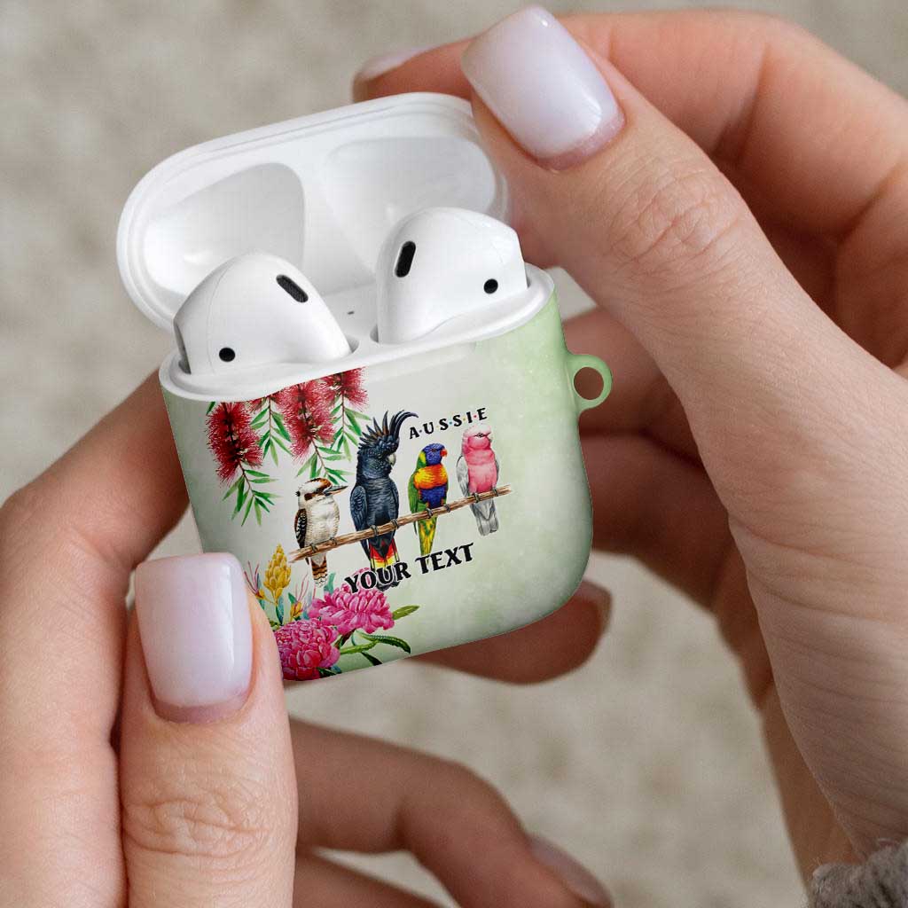 Australian Native Bird AirPods Case Kookaburra Cockatoo Rainbow Lorikeet Galah Flowers - Aussie Hoodie