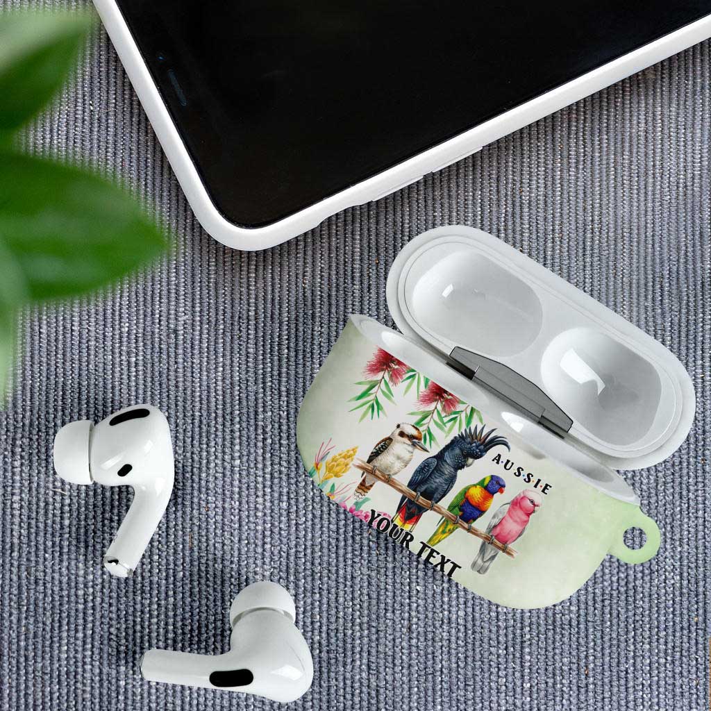 Australian Native Bird AirPods Case Kookaburra Cockatoo Rainbow Lorikeet Galah Flowers - Aussie Hoodie