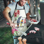 Australian Native Bird Apron Kookaburra Cockatoo Rainbow Lorikeet Galah Flowers - Aussie Hoodie