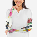 Australian Native Bird Arm Sleeves Kookaburra Cockatoo Rainbow Lorikeet Galah Flowers - Aussie Hoodie