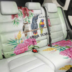 Australian Native Bird Back Car Seat Cover Kookaburra Cockatoo Rainbow Lorikeet Galah Flowers - Aussie Hoodie