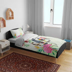 Australian Native Bird Bedding Set Kookaburra Cockatoo Rainbow Lorikeet Galah Flowers - Aussie Hoodie
