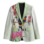 Australian Native Bird Blazer Kookaburra Cockatoo Rainbow Lorikeet Galah Flowers - Aussie Hoodie