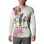 Australian Native Bird Button Sweatshirt Kookaburra Cockatoo Rainbow Lorikeet Galah Flowers - Aussie Hoodie